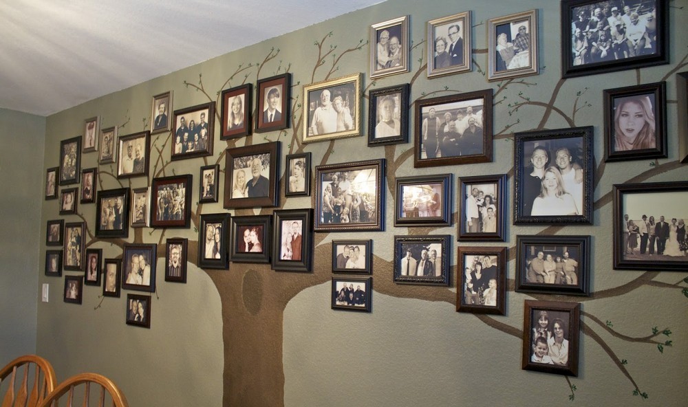семейное древо на стене